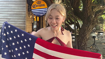 Watch full video in my membership asian girl masturbates and squirts on the beach