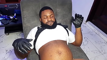 My female client asked me to fuck her with my big dick after drawing tattoo on her ass and pussy area