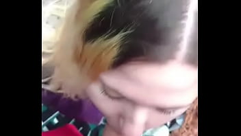 Slut princess blowjob in woods