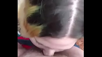 Slut princess blowjob in woods