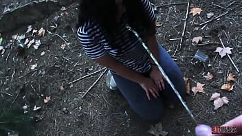 New video pissing between trees now available on