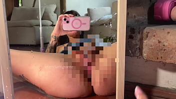 I come in spurts in my room in front of a mirror and record it with my cell phone