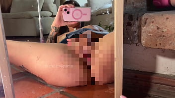 I come in spurts in my room in front of a mirror and record it with my cell phone