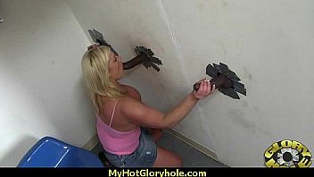 Incredible ebony teen blowjob gloryhole audition 1