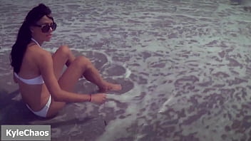 Foot model at the beach Foot model at the beach