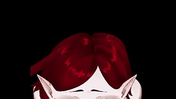 Red haired elf girl blowjob