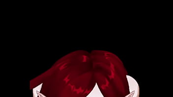 Red haired elf girl blowjob