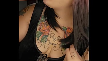 Lipstick marks and sloppy deepthroat