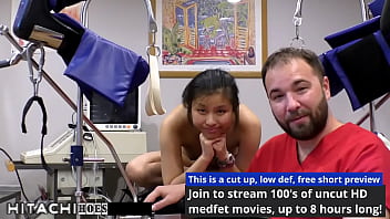Freshman gets mandatory hitachi orgasm from doctor tampa raya nguyen