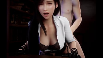 Big tits tifa get fuck on desk