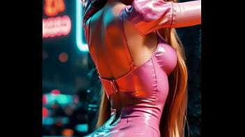 Rapunzel Steps Into The Neon City Her Golden Hair Flowing As Her Pink Outfit Glows Brighter Than The Signs Around Her The Tower Princess Trades Fairy Tales For Temptation Under The Lights… thumbnail