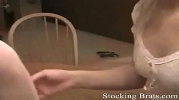 Sexy pantyhose and lesbian foot fetish porn