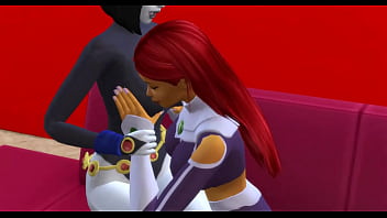 Dc superheroes hentai with raven and starfire