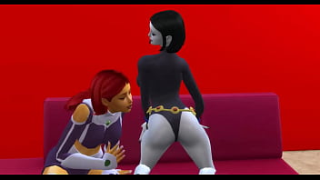 Dc superheroes hentai with raven and starfire