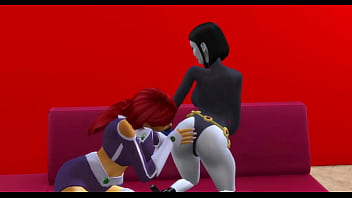 Dc superheroes hentai with raven and starfire