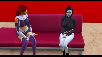 Dc superheroes hentai with raven and starfire