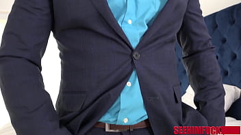 Lexxi sucks sean’s toes and gags on his cock in sloppy bedroom play