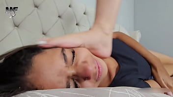 Merciless face trampling for pleasure