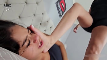 Merciless face trampling for pleasure