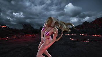 Lili get's stretched by king bikini mod