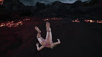 Lili get's stretched by king bikini mod