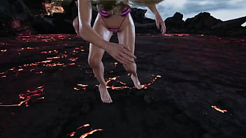 Lili get's stretched by king bikini mod