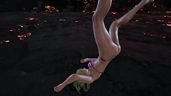 Lili get's stretched by king bikini mod