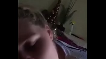 Thick white girl blowing it down