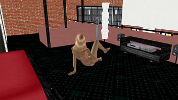 3d animation porn video of a beautiful big breasted girl fingering her pussy