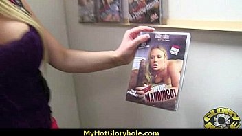 Interracial white lady confesses her sins at gloryhole 25