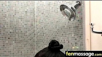 Cute teen babe fantasy fucking on massage table 27