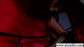 Solo horny amateur girl get dildo toys in holes video 19