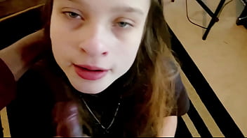 Lesbian roommate sucks dick for rent