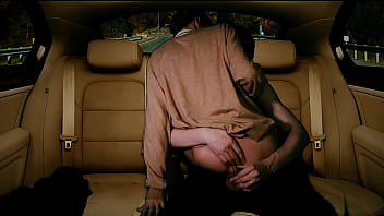 Young handsome fucked in a car