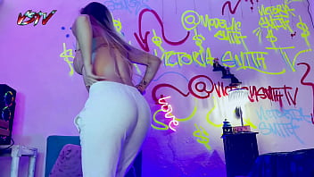 Desperate pissing on my gray sweatshirt on my room