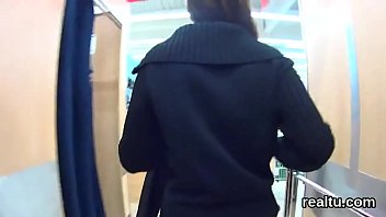 Gorgeous czech chick is seduced in the supermarket and fucked in pov