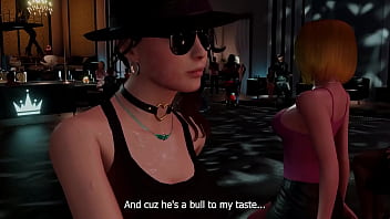 Slut gets fucked by a bbc on a barstool in a club