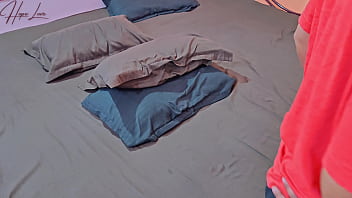 Pervert man fucks innocent young asian milf doggystyle