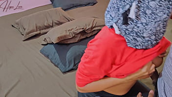 Pervert man fucks innocent young asian milf doggystyle