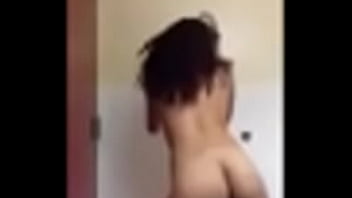 Fat ass twerking in the bathroom