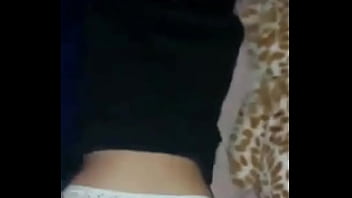 With the thong on one side and the cock all the way to the bottom