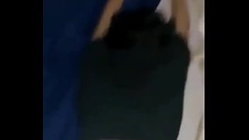 With the thong on one side and the cock all the way to the bottom