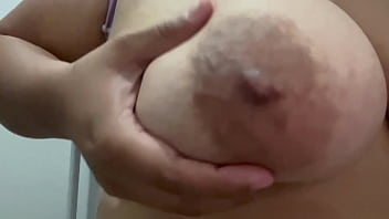 Girl masturbates in a motel bathroom until orgasms real