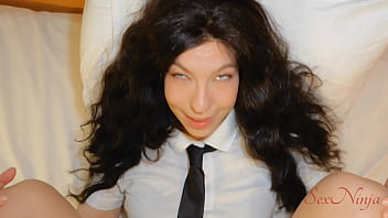 Horny teen gf gets carried away with bf after school