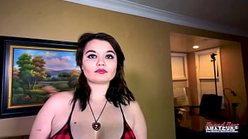 Busty hottie trinity gives a deep blowjob and titjob to a cock to milk it