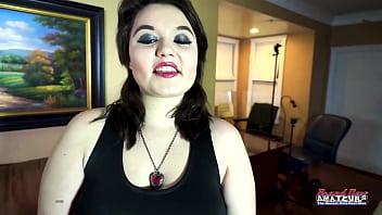 Busty hottie trinity gives a deep blowjob and titjob to a cock to milk it