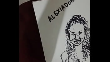 Undressing woman in drawing 4