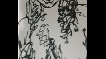 Undressing woman in drawing 4