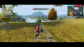 Dei hooyah usando minha bengala