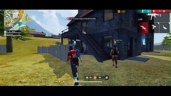 Dei hooyah usando minha bengala